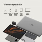 Belkin Кабель USB-C > USB-C заряджання/синхронізації 2м, 60Вт, Type-C, плетений, білий