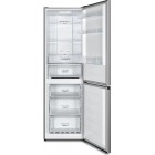 Gorenje Холодильник з нижн. мороз. камерою, 185х60х60см, 2 дв., Х- 207л, М- 93л, A++, NoFrost Plus, Fresh zone, Зовн. Диспл, сірий