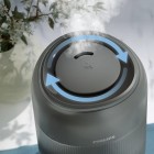 Philips Зволожувач повітря традиційне зволоження Series 1000, 41м2, 3л, 275мл/г, електр. кер-ння, режим сну, нічник, темно-сірий