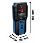 Bosch Детектор акумуляторний GMS 120-27 Professional, до 120мм, 2ААх1.5В, IP54, чохол, 0.24кг