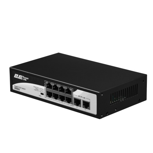 2E Комутатор PowerLink SP802G 10xGE (8xGE PoE, 2xGE Uplink, 120W), некерований 2E Комутатор PowerLink SP802G 10xGE (8xGE PoE, 2xGE Uplink, 120W), некерований