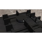 Siemens Варильна поверхня газова на склі, 60см, чавун, чорний Siemens Варильна поверхня газова на склі, 60см, чавун, чорний