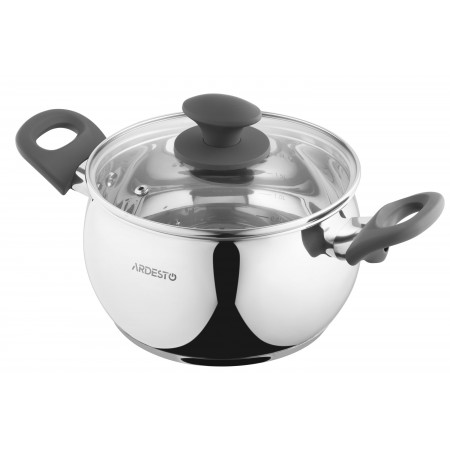 ARDESTO Каструля Gemini Cremona, скляна кришка, 3.0 л, нержа