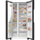 Gorenje Холодильник SBS, 179х70х92см, 2 двері, 376(190)л, А++, NF+, Інв., Зона св-ті, диспенсер, генератор льоду, Зовн. Диспл, чорний