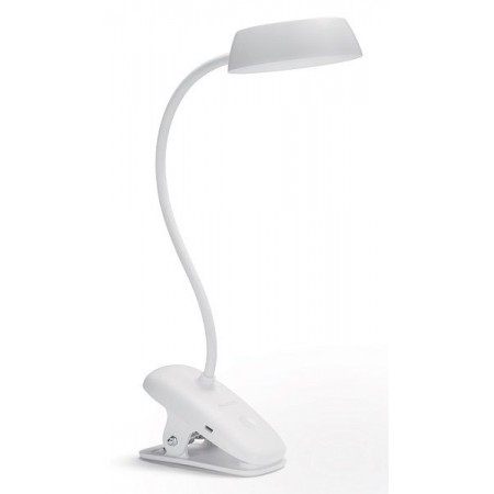 Philips Лампа настільна LED Reading Desk lamp Donutclip, біл