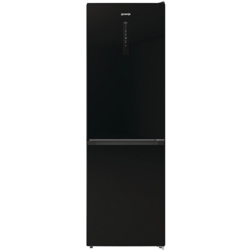 Gorenje Холодильник з нижн. мороз. камерою 185х60х60см, 2 двері, 204(96)л, А++, NoFrost+ , LED дисплей, Зона св-ті, чорний Gorenje Холодильник з нижн. мороз. камерою 185х60х60см, 2 двері, 204(96)л, А++, NoFrost+ , LED дисплей, Зона св-ті, чорний