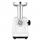 ARDESTO М'ясорубка, 1600Вт, 1.6кг/хв, 3 решітки, насадка для ковбас, кеббе, пластик, білий