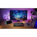 Lemokey Клавіатура механічна P1 Pro 84Key, Super Brown, WL/BT/USB-A, QMK/VIA, Hot-Swap, EN/UKR, RGB, Knob, Carbon Black