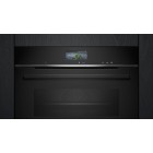 Siemens Духова шафа електрична, 71л, A+, пара, дисплей, конвекція, чорний