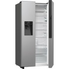 Gorenje Холодильник SBS, 179х70х92см, 2 двері, 376(190)л, А++, NF+, Інв., Зона св-ті, диспенсер, генератор льоду, Зовн. Диспл, нерж