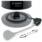 Bosch Електрочайник, 1.7л, метал, чорний
