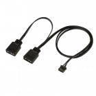 SilverStone Корпусний вентилятор Air Penetrator AP140I-ARGB 140мм, 500-2000rpm, 4 PinPWM, 3pin +5VARGB, 14.9-41.3dBa, чорний