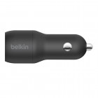 Belkin Car Charger 24W Dual USB-A, black