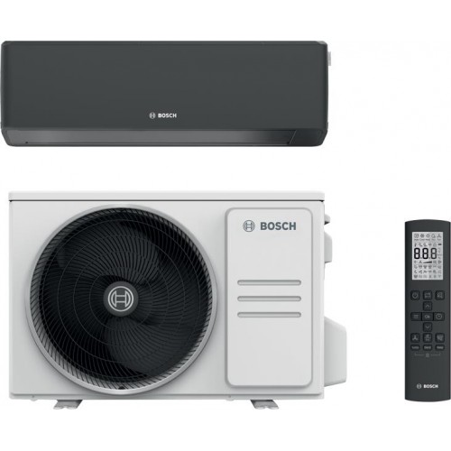 Кондиціонер Bosch Climate 7000i 35м2 інвертор 12000BTU 3.4кВт A+++/A+++ -30°С Wi-Fi R32 чорний