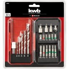 Einhell Набір біт та свердел по металу HSS, 22 шт, кейс S-Box, KWB