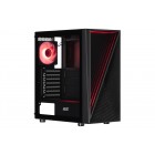 2E Gaming Корпус Infinity G205A без БЖ 2xUSB3.0, 1xUSBType-C, 1x120мм ARGB, 2x120мм, VGA 345мм, LCS ready, TG Side Panel, ATX, чорний