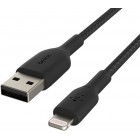 Belkin Кабель USB-A - Lightning, BRAIDED, 2m, black Belkin Кабель USB-A - Lightning, BRAIDED, 2m, black