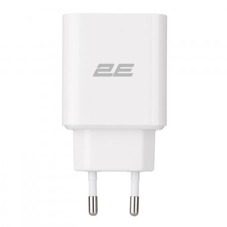 Зарядний пристрій мережевий 2E 20Вт USB-C PD, білий
