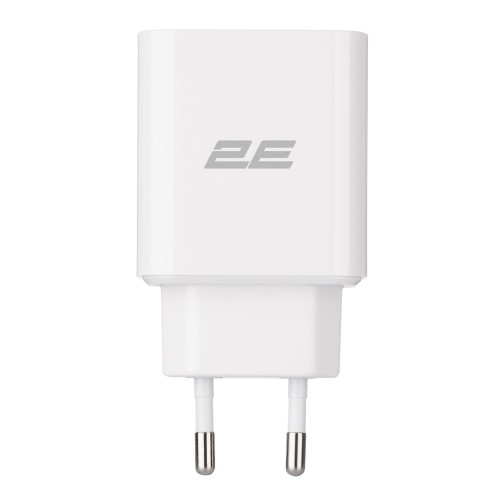 Зарядний пристрій мережевий 2E 20Вт USB-C PD, білий Зарядний пристрій мережевий 2E 20Вт USB-C PD, білий