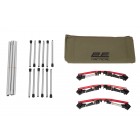 2E Tactical Ліжко складане FB Lite з регулюванням висоти, 195х65х18-38см, 3кг, зелений