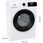Пральна машина Gorenje W1NHPI60SCS/P фронтальна, 6кг, 1000, A+++, 43.5см, дисплей, пар, інвертор, білий