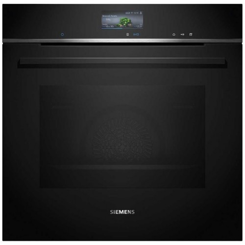 Siemens Духова шафа електрична, 71л, A+, пара, дисплей, конвекція, чорний