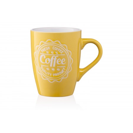 ARDESTO Чашка Coffee, 330 мл, жовта, кераміка