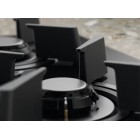 Electrolux Варильна поверхня газова на склі, 90см, чавун, електрон. керування, Hob2Hood, чорний