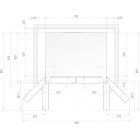 Gorenje Холодильник SBS, 182х64х80см, 4 двері, 265(129)л, А++, Інвертор , Зона св-ті, Внутр. Диспл, Нерж