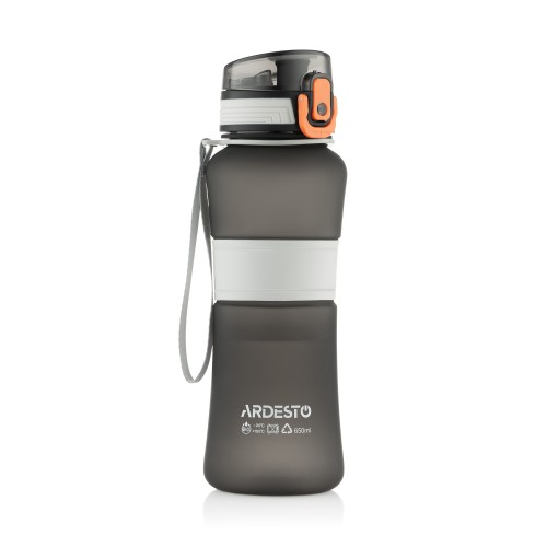 ARDESTO Пляшка для води Balance 650мл, пластик, чорний ARDESTO Пляшка для води Balance 650мл, пластик, чорний