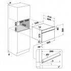 Мікрохвильова піч Whirlpool вбудована, 31л, електронне упр., 1000Вт, гриль, дисплей, конвекція, нерж