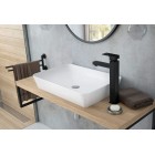 Deante Змішувач для раковини Anemon Bis, довж. виливу - 150мм, неповоротний, 1 важіль, чорний Deante Змішувач для раковини Anemon Bis, довж. виливу - 150мм, неповоротний, 1 важіль, чорний