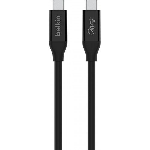 Belkin Кабель USB4 USB-C - USB-C, 40Gbps, 100W, 0.8м Black Belkin Кабель USB4 USB-C - USB-C, 40Gbps, 100W, 0.8м Black
