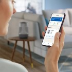 Philips Зволожувач повітря традиційне зволоження Series 1000, 41м2, 3л, 275мл/г, електр. кер-ння, режим сну, нічник, темно-сірий