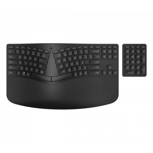 Клавіатура мембранна HP 960 BLK Ergonomic split-zone, 112key, BT, EN/UK, чорний