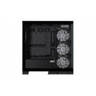 2E Gaming Корпус Fantom GK701B без БЖ 2xUSB3.0, 1xUSBType-C, 4x120мм ARGB, VGA 400мм, LCS ready, контролер з пультом, TG Side/Front Panel, mATX, чорний