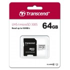 Transcend Карта пам'яті microSD 64GB C10 UHS-I R100/W20MB/s + SD Transcend Карта пам'яті microSD 64GB C10 UHS-I R100/W20MB/s + SD