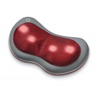 Beurer Масажна подушка для плечей, шиї, спини та ніг, від мережі, 1,41кг, 4 головки шиацу, підігрів, автовимкн., червоно-сірий