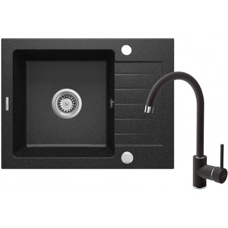 Deante Набір для кухні Zorba, гранітна мийка ZQZ_211A + зміш