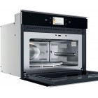 Whirlpool Мікрохвильова піч вбудована, 40л, електронне упр., 900Вт, гриль, дисплей, конвекція, чорний