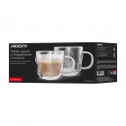 ARDESTO Набір чашок з ручками і подвійними стінками, 450мл, 2шт, боросилікатне скло, прозорий ARDESTO Набір чашок з ручками і подвійними стінками, 450мл, 2шт, боросилікатне скло, прозорий