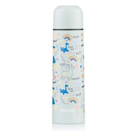 ARDESTO Термос Magic 500мл, нержавіюча сталь, сірий