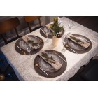 ARDESTO Скатертина Shine 140х180см, 100% поліестер, золотавий