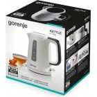 Gorenje Електрочайник 1.7л, Strix контроль, пластик, білий Gorenje Електрочайник 1.7л, Strix контроль, пластик, білий