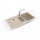 Franke Мийка кухонна Basis фраграніт, прямокут., з крилом, 970х500х200мм, чаша - 2, врізна, бежевий