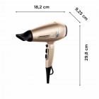 Rowenta Фен Pro Expert Tresor Collection, 2200Вт, 3 режими, іоніз-я, дифузор, 2 концентратора, хол. обдув, чохол, заколка, бронзовий