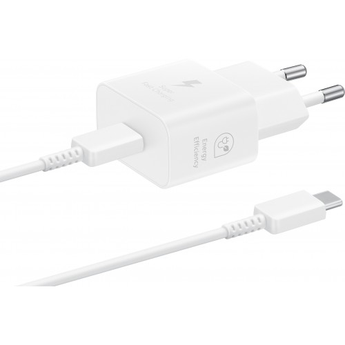 Зарядний пристрій Samsung 25Вт USB-С з кабелем USB-C > USB-C 1м (EP-T2510XWEGEU)