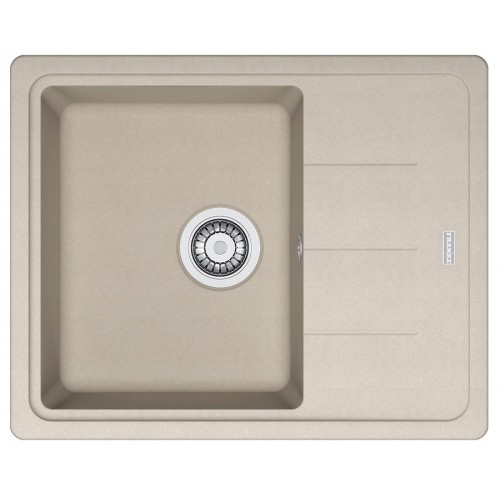 Franke Мийка кухонна Basis, фраграніт, прямокутник, з крилом, 620х500х200мм, чаша - 1, накладна, BFG 611-62, сахара