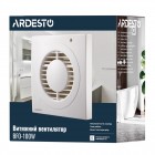ARDESTO Витяжний вентилятор BFO-100W 15 Вт, 80 м3/г, 2400 об./хв., 33 дБ, білий