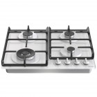 Gorenje Варильна поверхня газова на склі, 60см, чавун, білий Gorenje Варильна поверхня газова на склі, 60см, чавун, білий